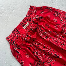 Load image into Gallery viewer, ‘CHERRY’ RED BANDANA SILK SKIRT CO-ORD