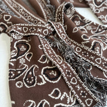 Load image into Gallery viewer, PREORDER ‘ESPRESSO’ BANDANA KNIT BELTED LONGLINE CARDIGAN