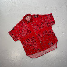Load image into Gallery viewer, ‘CHERRY’ RED BANDANA SILK SHIRT CO-ORD