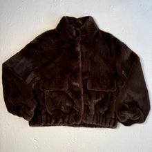 Load image into Gallery viewer, ‘BEAR’ FAUX FUR BOMBER JACKET