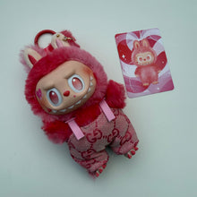 Load image into Gallery viewer, ‘HEART DUNGAREES’ LOVE BIG ENERGY BOOM BESPOKE LABUBU