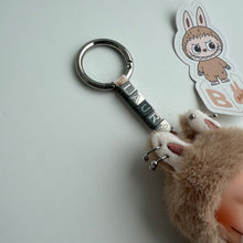 Load image into Gallery viewer, ‘CUSTOM TEXT’ ‘B’ PIN FOR LOVE (MINI) BOOM BESPOKE LABUBU NEUTRAL PACK