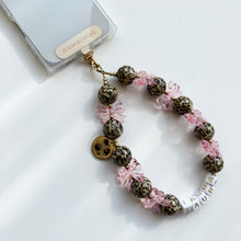 Load image into Gallery viewer, ‘WILDLY SWEET’ LEOPARD BOW BOOM BESPOKE PHONE BEADS