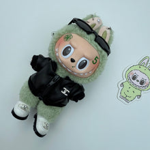 Load image into Gallery viewer, ‘LEATHER JACKET’ GREEN GRAPE BOOM BESPOKE LABUBU