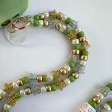 Load image into Gallery viewer, PIXIE DUST GREEN ADJUSTABLE CROSSBODY PHONE STRAP