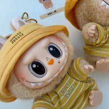 Load image into Gallery viewer, MUSTARD ‘STRIPES’ BABA BOOM BESPOKE LABUBU