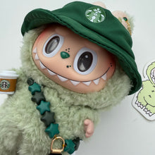 Load image into Gallery viewer, ‘IPHONE & COFFEE’ GREEN GRAPE BOOM BESPOKE LABUBU