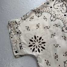 Load image into Gallery viewer, ‘COCONUT’ CREAM BANDANA SILK SHIRT CO-ORD