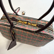 Load image into Gallery viewer, ‘DIY BEAD’ MULTICOLOURED HOUNDSTOOTH BOWLING BAG