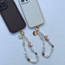 Load image into Gallery viewer, ‘CROISSANT’ PEARL BOOM BESPOKE PHONE BEADS