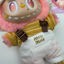 Load image into Gallery viewer, ‘WHITE DUNGAREES’ LOYALTY BOOM BESPOKE LABUBU