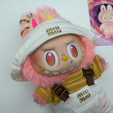 Load image into Gallery viewer, ‘WHITE DUNGAREES’ LOYALTY BOOM BESPOKE LABUBU