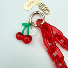 Load image into Gallery viewer, ‘CHERRY MARASCHINO’ BOOM BESPOKE PHONE CHAIN CHARM