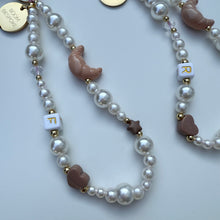 Load image into Gallery viewer, ‘CROISSANT’ PEARL BOOM BESPOKE PHONE BEADS