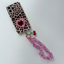 Load image into Gallery viewer, ‘CHERRY MARASCHINO’ BOOM BESPOKE PHONE CHAIN CHARM