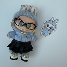 Load image into Gallery viewer, ‘GLASSES & SKIRT’ SEA SALT COCONUT BOOM BESPOKE LABUBU