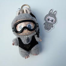 Load image into Gallery viewer, ‘BLACK SNORKEL’ SESAME BEAN BOOM BESPOKE LABUBU