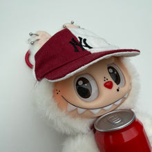 Load image into Gallery viewer, ‘NY CAP RED’ HAPPY FACTOR COCA COLA LABUBU BY BOOM BESPOKE