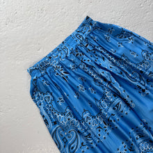 Load image into Gallery viewer, ‘AZURE’ BLUE BANDANA SILK SKIRT CO-ORD