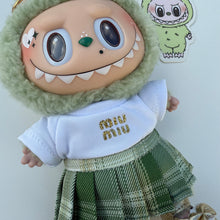 Load image into Gallery viewer, ‘SKIRT & T’ GREEN GRAPE BOOM BESPOKE LABUBU