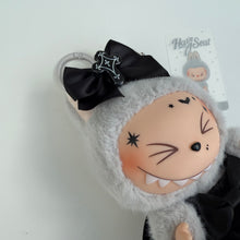 Load image into Gallery viewer, ‘PRETTY BLACK BAT’ HEHE BOOM BESPOKE LABUBU