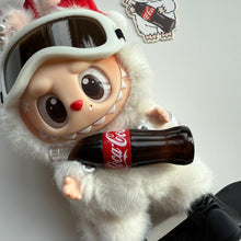 Load image into Gallery viewer, ‘SNOWBOARD’ SURPRISE SHAKE COCA COLA CUSTOM LABUBU BY BOOM BESPOKE