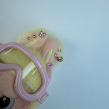 Load image into Gallery viewer, ‘INITIAL & SNORKEL’ LETS CHECKMATE YELLOW BOOM BESPOKE LABUBU