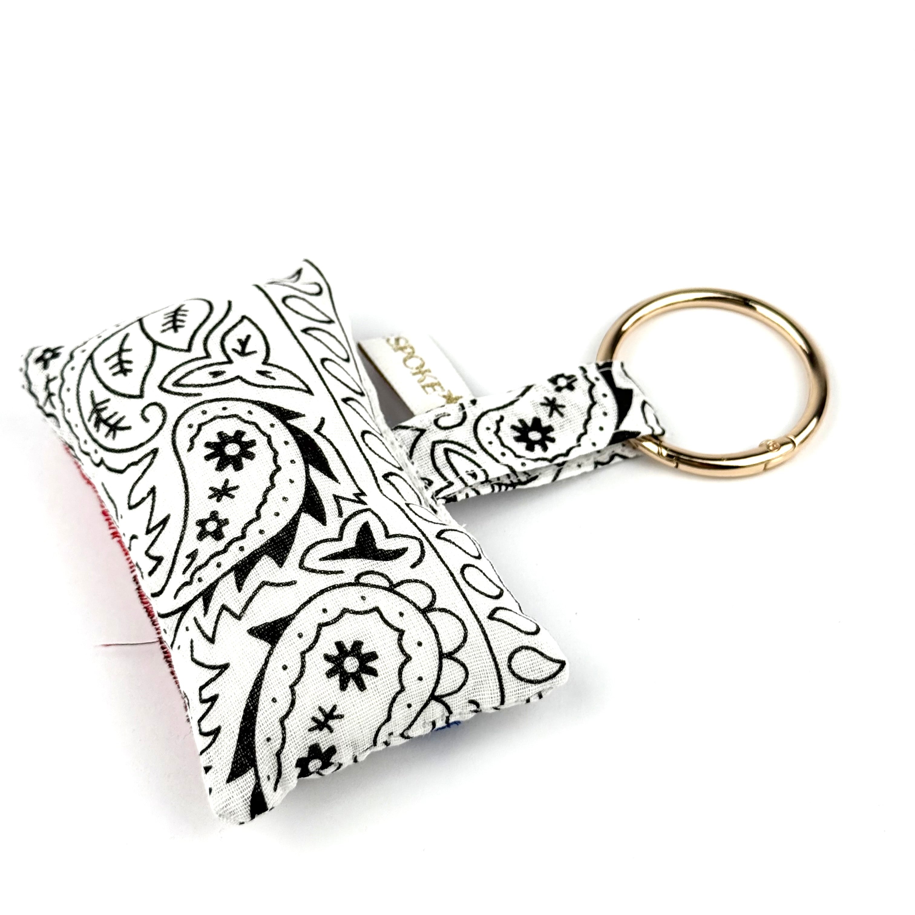 ‘AMERICAN DREAM’ BOOM PUFFY BANDANA AMERICAN FLAG BAG CHARM
