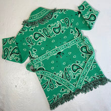 Load image into Gallery viewer, ‘SPEARMINT’ BANDANA KNIT BELTED LONGLINE CARDIGAN