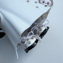 Load image into Gallery viewer, ‘SWAROVSKI GHOST’ SESAME BEAN BOOM BESPOKE LABUBU