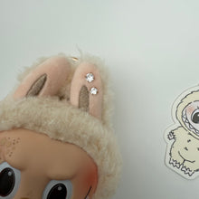 Load image into Gallery viewer, ‘CREAM DUNGAREE’ SOYMILK BOOM BESPOKE LABUBU