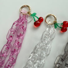 Load image into Gallery viewer, ‘CHERRY MARASCHINO’ BOOM BESPOKE PHONE CHAIN CHARM