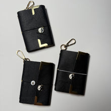 Load image into Gallery viewer, ‘YIN TO MY YANG’ MINI BLACK LEATHER BOOM BINDER