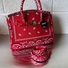 Load image into Gallery viewer, ‘CHERRY’ BANDANA BAG BY BOOM BESPOKE