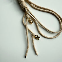 Load image into Gallery viewer, GOLD BALLOON INITIAL ROPE BOOM BESPOKE PHONE BEADS STRAP