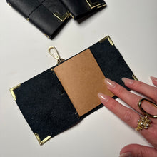 Load image into Gallery viewer, ‘YIN TO MY YANG’ MINI BLACK LEATHER BOOM BINDER