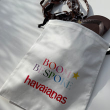 Load image into Gallery viewer, PRE-ORDER ‘ESPRESSO’ BROWN BANDANA HAVAIANAS TOP FLIP FLOPS BY BOOM BESPOKE