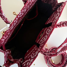 Load image into Gallery viewer, ‘MERLOT’ SMALL BANDANA BAG BY BOOM BESPOKE