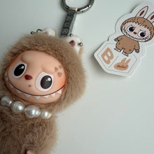 Load image into Gallery viewer, ‘CUSTOM TEXT’ ‘B’ PIN FOR LOVE (MINI) BOOM BESPOKE LABUBU NEUTRAL PACK