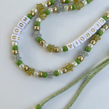 Load image into Gallery viewer, PIXIE DUST GREEN ADJUSTABLE CROSSBODY PHONE STRAP