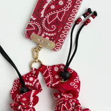 Load image into Gallery viewer, RED BANDANA ADJUSTABLE CROSSBODY PHONE STRAP