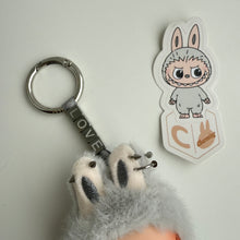 Load image into Gallery viewer, ‘CUSTOM TEXT’ ‘C’ PIN FOR LOVE (MINI) BOOM BESPOKE LABUBU NEUTRAL PACK
