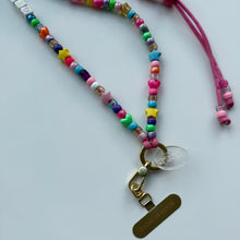 Load image into Gallery viewer, ‘BUBBLEGUM’ PINK ADJUSTABLE CROSSBODY PHONE STRAP