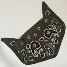 Load image into Gallery viewer, PREORDER ‘OLIVE’ BANDANA KNIT TRIANGLE SCARF
