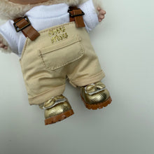 Load image into Gallery viewer, ‘CREAM DUNGAREE’ SOYMILK BOOM BESPOKE LABUBU