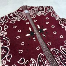 Load image into Gallery viewer, PREORDER ‘WINE’ BANDANA KNIT GILET WITH POCKETS