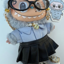 Load image into Gallery viewer, ‘GLASSES & SKIRT’ SEA SALT COCONUT BOOM BESPOKE LABUBU