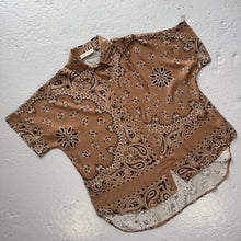 Load image into Gallery viewer, ‘ICED LATTE’ TAN BANDANA SILK SHIRT CO-ORD