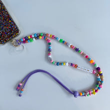 Load image into Gallery viewer, ‘BLUEBERRY SMOOTHIE’ PURPLE ADJUSTABLE CROSSBODY PHONE STRAP