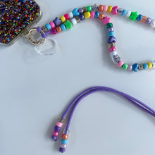 Load image into Gallery viewer, ‘BLUEBERRY SMOOTHIE’ PURPLE ADJUSTABLE CROSSBODY PHONE STRAP